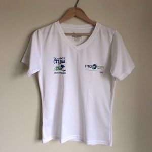 3/$30💚Ottawa Race Weekend white running t-shirt top size medium womens